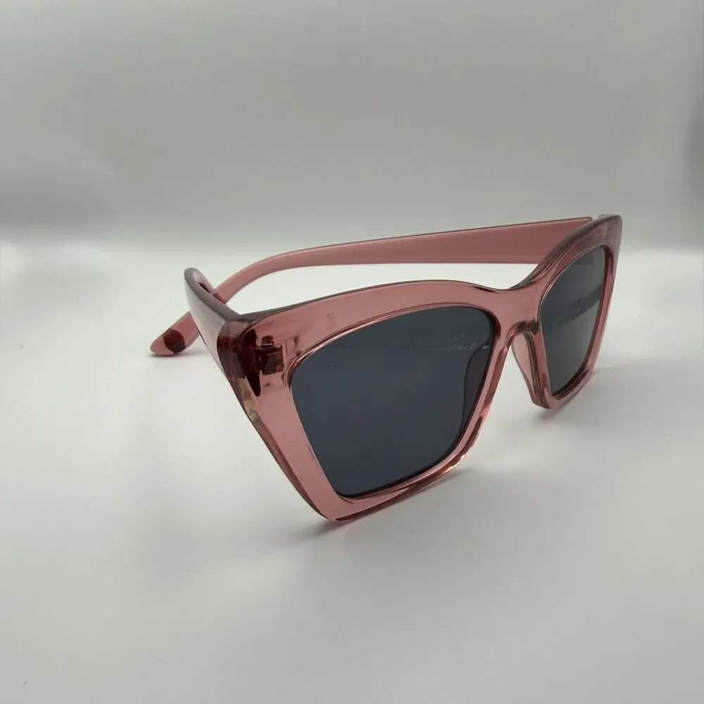 BCBGeneration BG1049 Women’s Cat Eye Sunglasses Pink Frame Gray Tinted UV